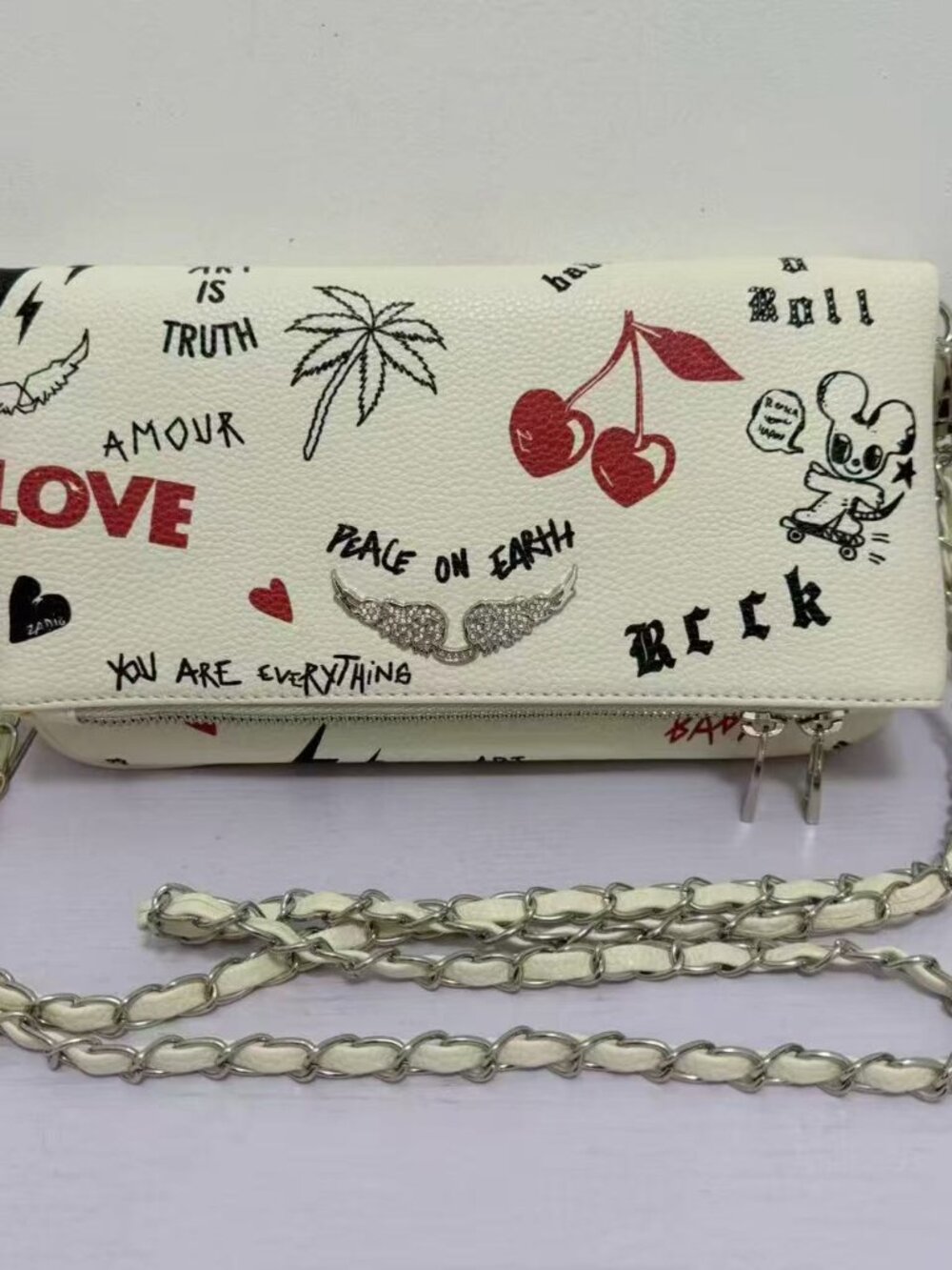 zadig & voltaire white bag